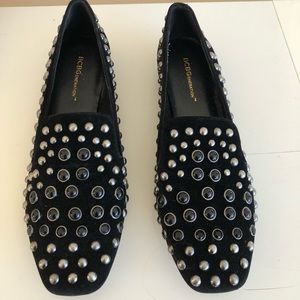 BCBG studded suede loafer/flats (NWT)